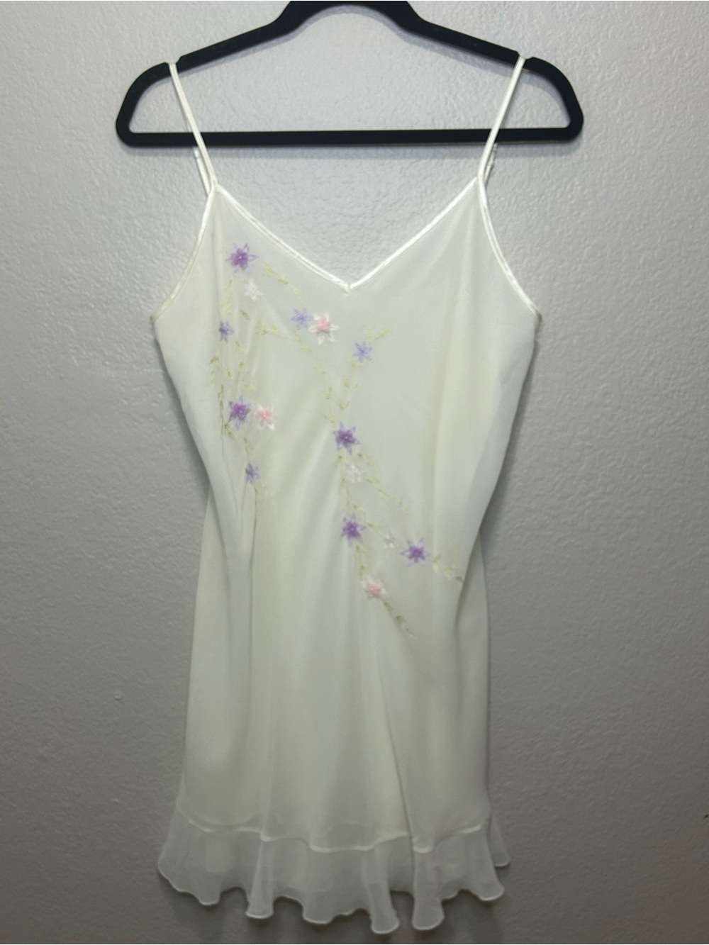 Vintage California Dynasty Floral Slip Dress Coquette Fairy Cottagecore Small